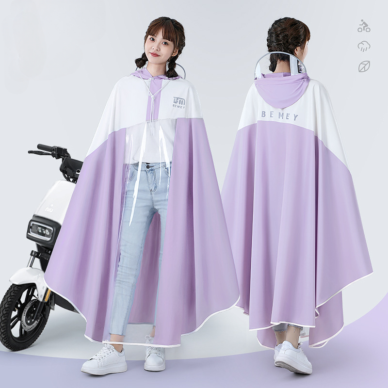 Cycling Rain Jacket Commute - Питный велосипедный плащ, модный прозрачный плащ