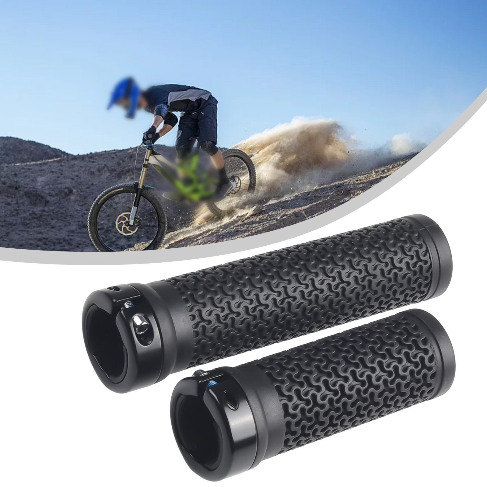 Commuter Bike Lock - 1 пара мягких резиновых ручек для