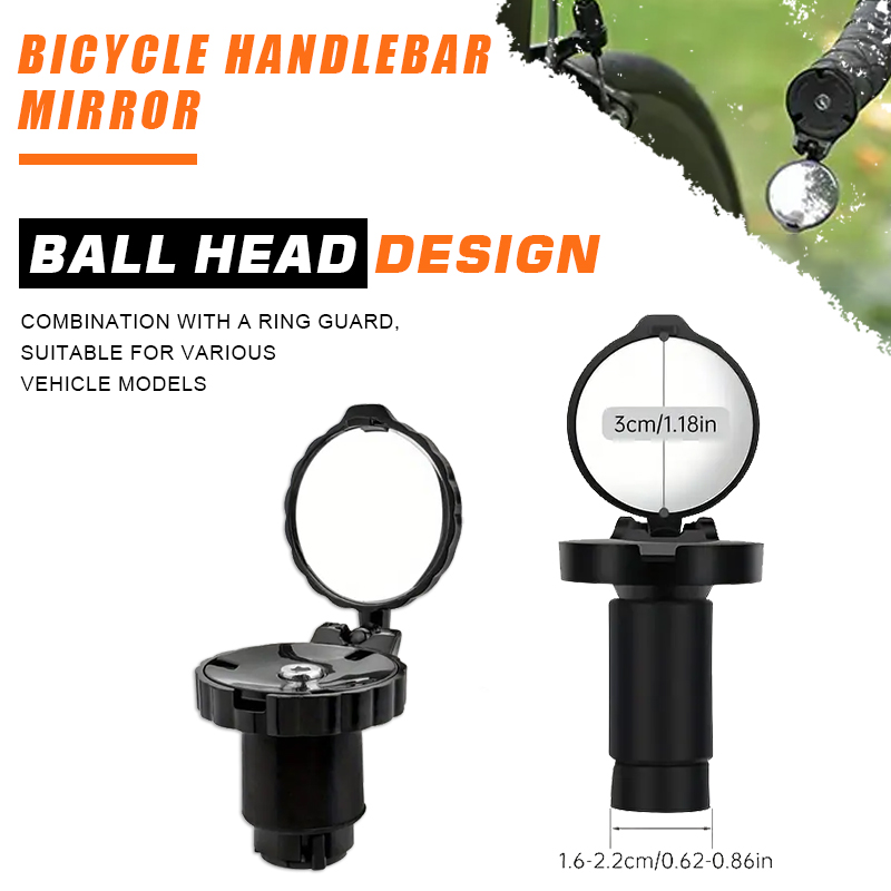 Mirror Handlebar Convex - NPY 2026Велосипедное мини-зеркало заднего вида на
