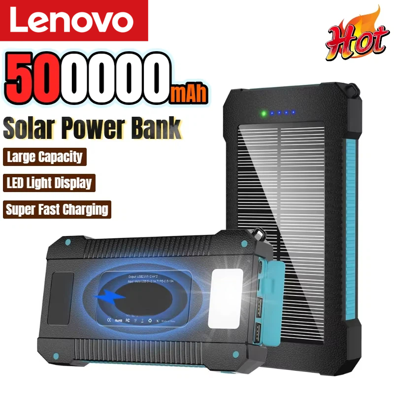 Usb Charger Dynamo - Солнечный внешний аккумулятор Lenovo 500000 мАч,
