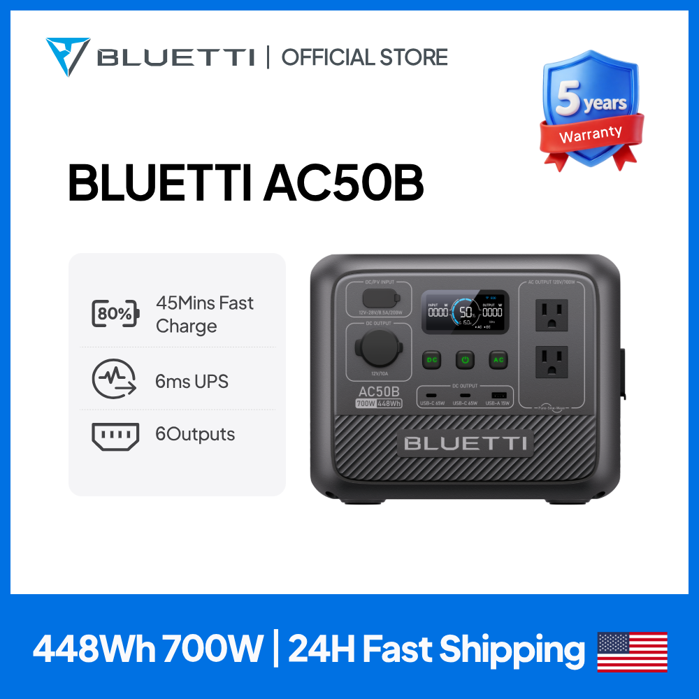 Usb Charger Dynamo - Портативная электростанция BLUETTI AC50B 700 Вт,