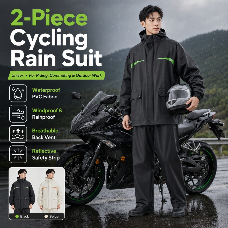 Cycling Commute Rain - Универсальный водонепроницаемый велосипедный костюм из 2
