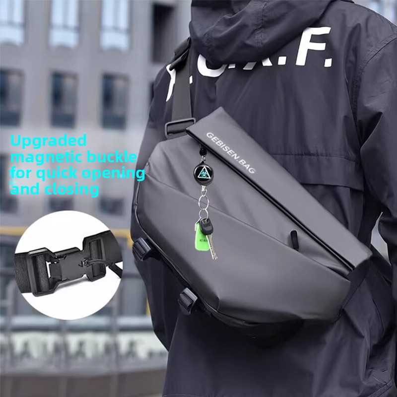 Cycling Commute Bag - Мужская сумка через плечо с магнитной