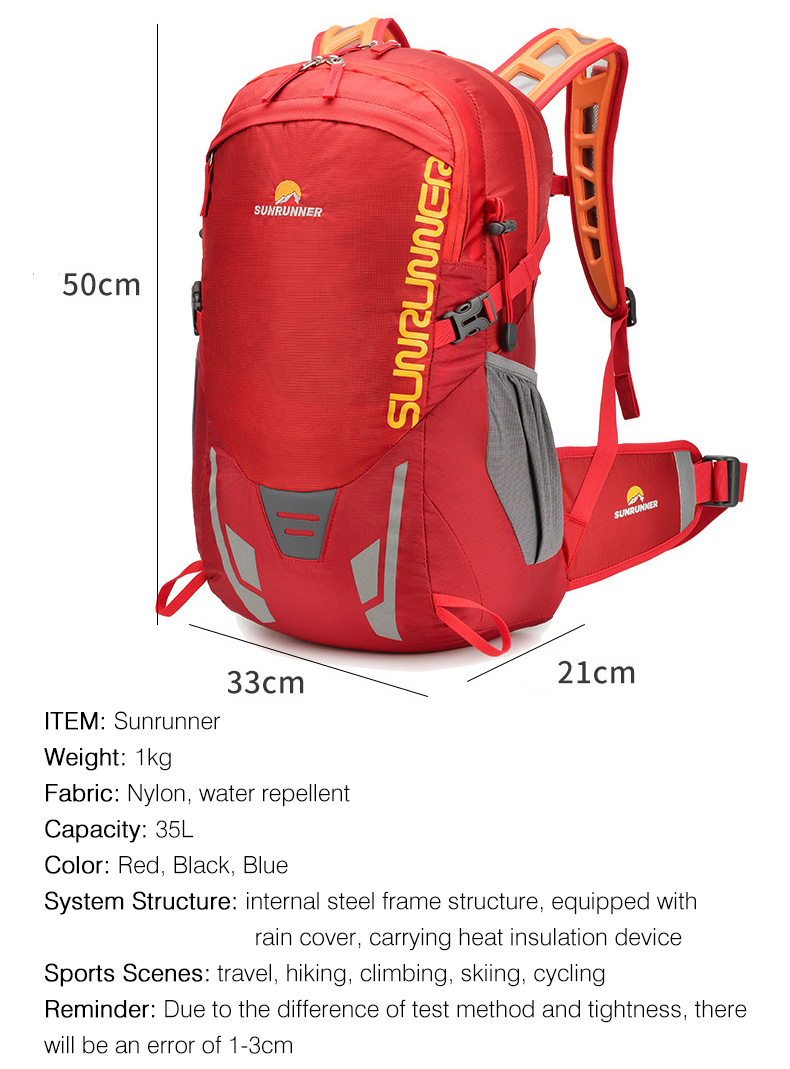 Рюкзак для походов объемом 35  – обзор и цена Cycling Commuter Backpack Waterproof
