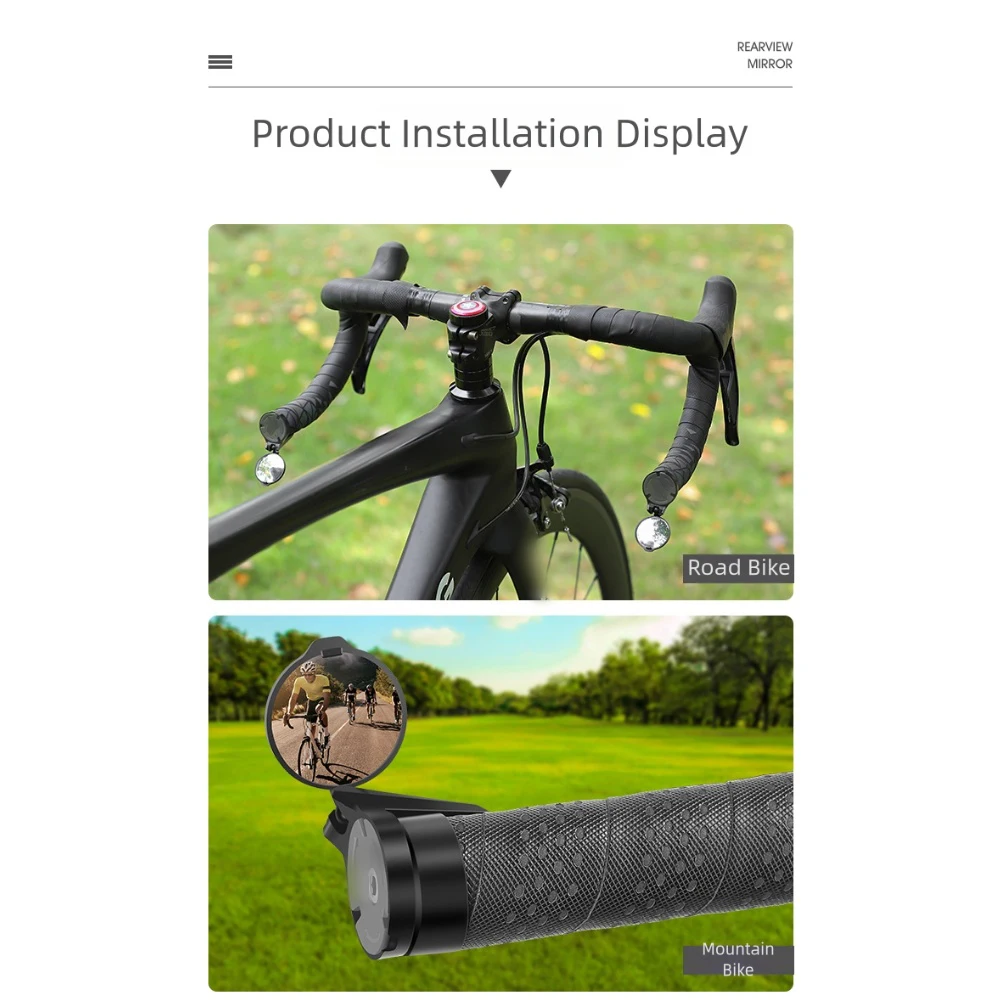 Зеркало заднего вида на конце  – обзор и цена Mirror Handlebar Convex