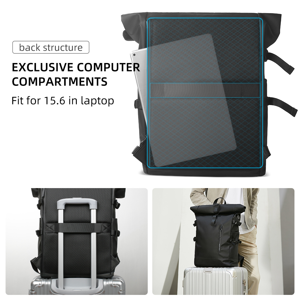 Расширяемый дорожный рюкзак HK – обзор и цена Cycling Commuter Backpack Waterproof