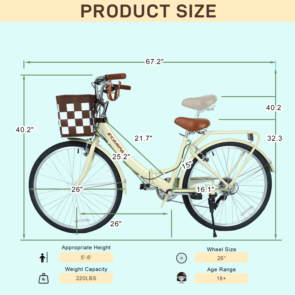 A26285B 26-дюймовый складной г – обзор и цена Commuter Biking