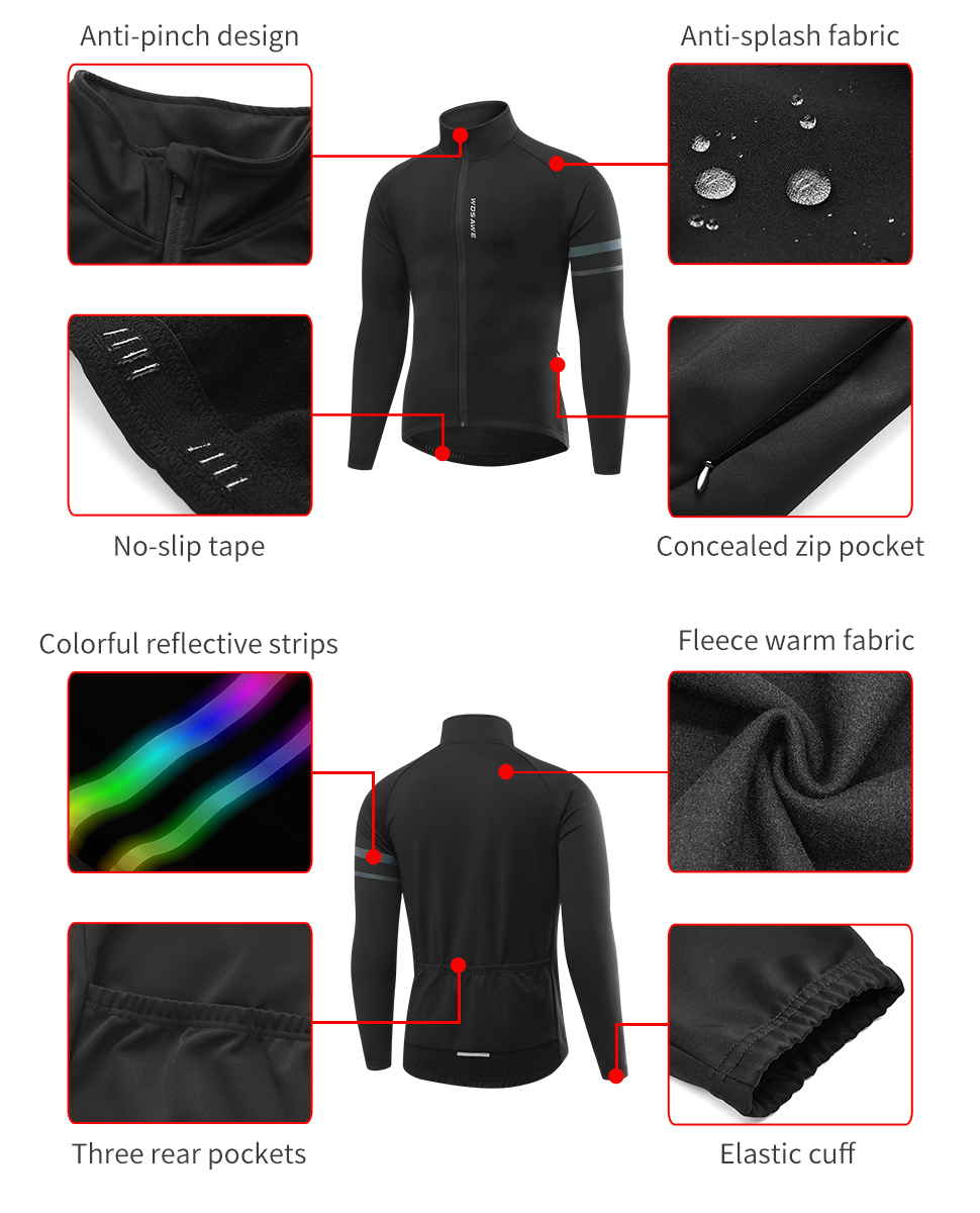 WOSAWE Мужская термозимняя вел – обзор и цена Cycling Commuter Jacket